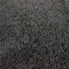 Polyester Grey Faux Sherpa Fleece Fabric 220gsm  For Blankets