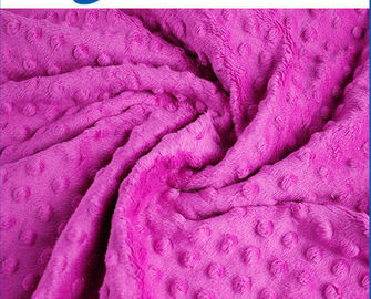 Professional Warm Minky Dot Fabric Flame Retardant Customized Width